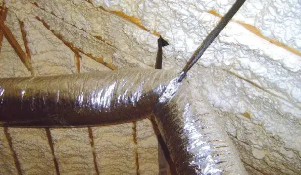 A collapsed duct could behind your ac freezing up