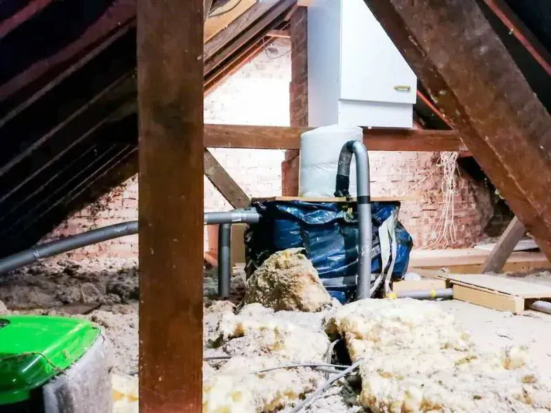 Insulation in attic